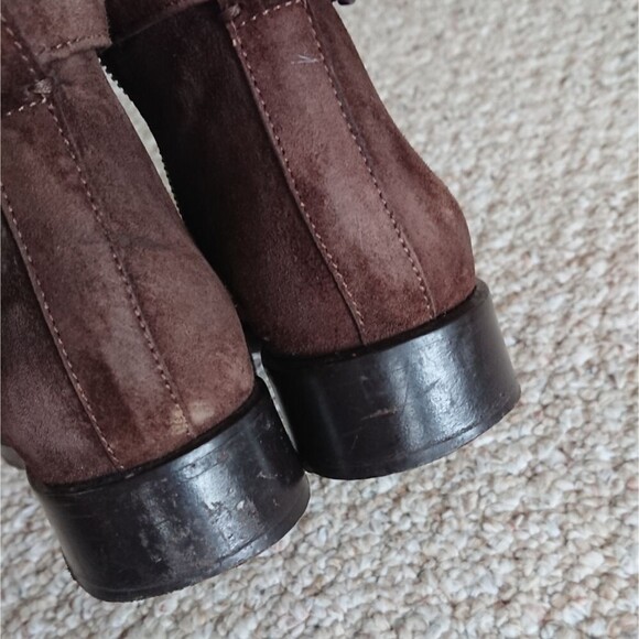 REED KRAKOFF suede brown side buckle ankle boots size 37 - Picture 12 of 12